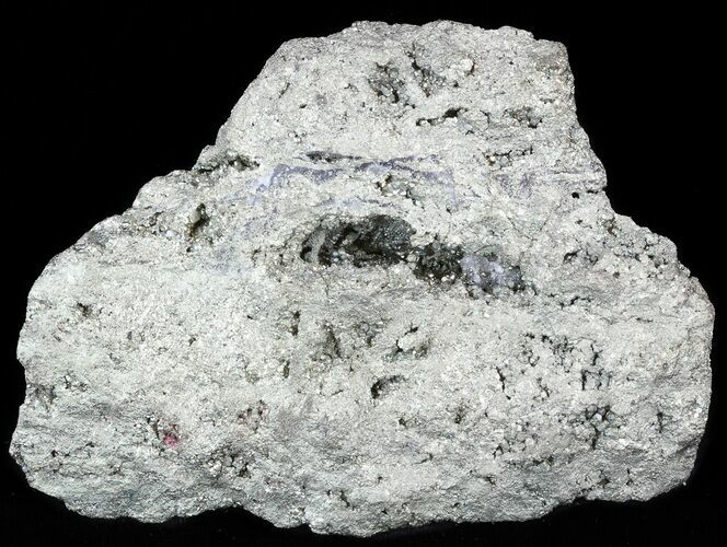 Rough Pyrite Cluster with Druzy Quartz - Peru #50128